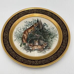 Pickard China 10.75” Plate "The Red Fox 1979" James L Lockhart #152 of 2500